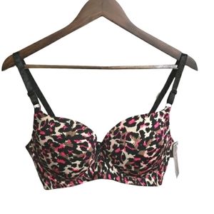 Plejue Intimates Leopard Print Bra Size 38D 2X NWT